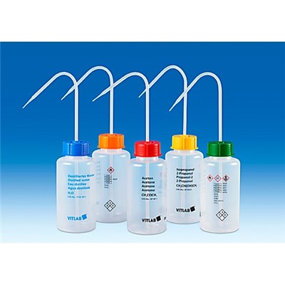 Wash Bottle Heptane 500mL 6/pk